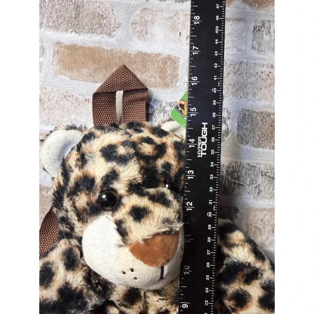 Critter Collection Leopard Plush Backpack Kids Toddler Spotted Animal Bag NEW
